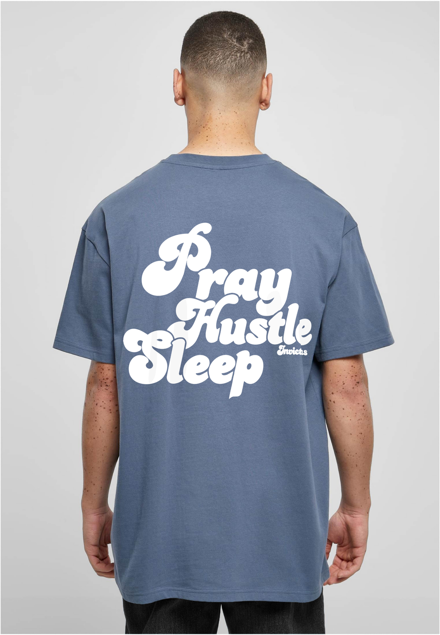 HEAVY OVERSIZED PRAY HUSTLE SLEEP T-SHIRT