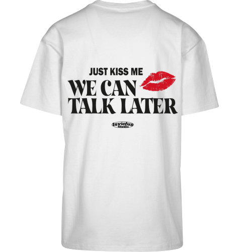 HEAVY OVERSIZED JUST KISS ME T-SHIRT