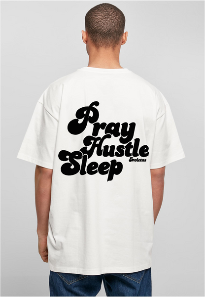 HEAVY OVERSIZED PRAY HUSTLE SLEEP T-SHIRT